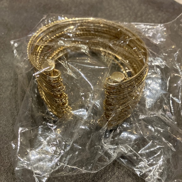 Park Lane Jewelry - Park Lane Flair Cuff Gold Bracelet